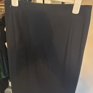 Diane Von Furstenberg Navy Skirt with 2 Front Zips